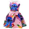 Miniatyrbilde 1 av 5: Stitch Jenter Tegneserie Prinsessekjole Låve Bursdagsfest Ballkjole Skaterkjole #3 #3 150cm