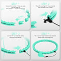 Miniatyrbilde 5 av 5: Vektet Hula Hoop med 26 Lenker (6 Tommer) for Voksne Vekttap Infinity Hoop Plus Size Smart Treningsutstyr for Kvinner Blå blue