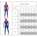 Miniatyrbilde 6 av 6: Spider-Man-drakt for rollespill for voksne superheltkropper 160cm