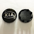 Miniatyrbillede 2 af 3: 4-pak sorte Kia bilhjul centerkapsler navkapsler 60 mm 4-pak kompatibel med P