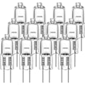 Miniatyrbilde 1 av 6: G4 halogenlamper 10W 12V - Varmt hvitt - 12 stk 10W 10W 10W 12pcs
