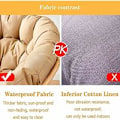 Miniatyrbilde 5 av 5: Rund Papasan stolpute 70x70cm, tykk utendørs Papasan stolpute, tykke rotting stolputer, egg hengestolpute