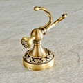 Miniatyrbilde 3 av 5: Antik håndklekrok i messing, kroker for badekåpe, veggmontert retro kleshengere med enkel dør