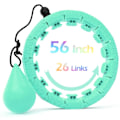 Miniatyrbilde 1 av 5: Vektet Hula Hoop med 26 Lenker (6 Tommer) for Voksne Vekttap Infinity Hoop Plus Size Smart Treningsutstyr for Kvinner Blå blue