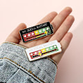 Miniatyrbilde 6 av 6: 2 stk. MY SOCIAL BATTERY, Rolig Social Mood Brosje Nål for 7 dager, Pin Funny Social Battery Brosje Badge Mood Pin Badge Søt