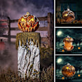 Miniatyrbilde 2 av 5: (1 stk.) 2023 Nyhet for Spirit Halloween Animatronic, Halloween Pum