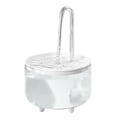 Miniatyrbilde 1 av 4: Automatisk sirkulerende vannfontene for katter, intelligent vannbeholder for kjæledyr, rennende vann for kattunger PET hvitkledd krystallrør trumpet PET white capped crystal tube