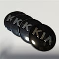 Miniatyrbillede 3 af 3: 4-pak sorte Kia bilhjulscenterkapsler navkapsler 60 mm 4-pak til P