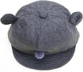 Baby Beanie - Mörkgrå - Kattöron - Kattdesign - mössa