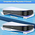 Pikkukuva 5 / 5: Vaakasuuntainen jalusta PS5:lle 4 USB-laajennuksella, kaappikonsolin vaakatuenta, Playstation 5 Slimille