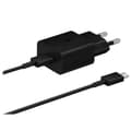 SAMSUNG SUPER FAST USB-C PD 3A, 25W väggladdare - svart