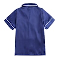 Miniatyrbild 4 av 11: Satin Pyjamas Set i Siden, Kortärmad, Barnkläder för Sovkläder blå blue 100