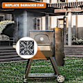 Miniatyrbilde 5 av 5: Vifte for Masterbuilt Gravity Series 560/800/1050 XL Digital Kullgrill Røyker (YJD)