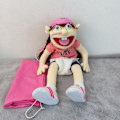 Miniatyrbilde 2 av 10: Hånddukker på lager, morsomme plysj leker for gutter, stoffdukker, jeffy fingerdukke Jeff hand puppet