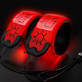 Miniatyrbilde 1 av 5: LED-armbånd for løping, 2-pakks løperlamper for løpere Oppladbare refleksløperlys Lysende armbånd Høy synlighet LED-armbåndslamper red
