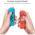 Miniatyrbillede 3 af 5: 4 stk. Switch tommelfingergreb, bløde silikonebeskyttere til Ninten