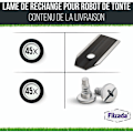 Miniatyrbild 3 av 5: ® 45x Kolvbytessats i kolfiber för alla Husqvarna Automower/Gardena/Yardforce - Robotgräsklipparblad för Husqvarna 305, 308, 310, 315, 320, 420, et
