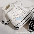 Pikkukuva 5 / 6: Kawaii Cinnamoroll Sanrioed Skor Sarjakuvamaiset Söpöt Kangaskengät Korkeavartiset Kangaskengät Tytöille Syntymäpäivälahja - Perfet 40 40 40 B
