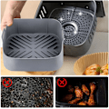 Miniatyrbilde 5 av 5: 21x7cm, Silikonformer for Airfryer, Tilbehør for Frityrkokere - Silikonkurv for Airfryer