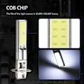 Miniatyrbilde 2 av 5: 2X H3 100W LED Tåkelys Bilkjørelys DRL 6000K Hvit Høy Effekt