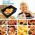 Miniatyrbild 2 av 4: Air Fryer Silikonform, Rektangulär Silikonbehållare för Air Fryer, Silikonbricka för Air Fryer svart routine black