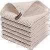 6-pack 100% bomull frotté disktrasor med hängögla för köksbruk 34*34cm