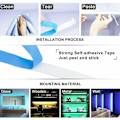 Miniatyrbillede 5 af 10: 1-5M USB LED-strips RGB-farve 5050 Skiftende tape Skab Køkkenbelysning 3M Strip light Full Kit