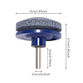 Miniatyrbilde 5 av 5: Nye modeller 1 stk 5 cm Raskere Gressklipperkvesser Gressklipperbladkvesser Universal Sliping Roterende Bor Skjære[HK] Blue