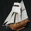 Pikkukuva 1 / 5: 1:100 Halcon Trä Segling Båt Modell DIY Kit Laiva Kokoaminen Koristelahja Db