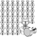 Pikkukuva 1 / 7: 30 kpl vahvoja magneetteja, pieniä neodyymimagneetteja jääkaappiin, valkotaululle, magneettitaululle, askarteluun, kotitoimistoon ja kouluun, minimagneetit hopea Silver 30PCS