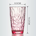 Miniatyrbilde 3 av 4: Gjenbrukbare drikkeglass i akryl 20oz, vannglass i juvelfarger | BPA-frie tumblere, tåler oppvaskmaskin (øverste hylle) Style 3