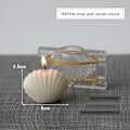 Miniatyrbilde 1 av 6: Lysformer Lys Stearinlys DIY Støpeformer i Silikonform yke5504 lite skall YKE5504 litet skal