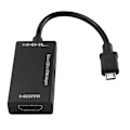 Miniatyrbillede 2 af 5: 1080P Micro USB til HDMI-adapter 8-kanals stereolyd 5-benet HDMI-videoadapter til Android