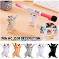 Miniatyrbilde 3 av 5: 10 stk dansende katter pennestativ, katt pennestativ mobiltelefonholder
