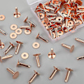 Miniatyrbilde 4 av 5: 50 sett kobbernagler og skiver, kobbernagler for lær til belter lommebøker krager lær diy cr lin
