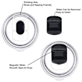 Miniatyrbilde 2 av 4: 2-pakning 20 oz Magnetiske Erstatningslokk for 20 oz Tumbler, 16 oz Pintglass, 10/24 oz Krus, 10 oz black