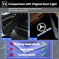 Miniatyrbilde 2 av 6: 4ST LED-billyslogotyp 3D Ghost Shadow Light Oppgradert velkomstprojektor for ABCEMG AMG GL GLA GLC GLE GLS Klasse W166 W176 W205 W212