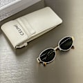 Miniatyrbilde 2 av 5: Dames Retro Triumfbue Solbriller Gold Black