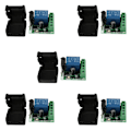 Miniatyrbilde 1 av 5: 5x DC 12V 1CH 433MHz Universell Trådløs Fjernkontroll Bryter RF Relé Mottaker 433 MHz Sender