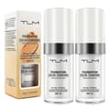 2 stk Tlm Farveændrende Foundation til Aldrende Hud, Flydende Makeupbase Nøgen Ansigtsdækning Concealercreme