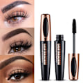 Miniatyrbillede 1 af 8: 4D Silk Fiber Lash Mascara Vandfast Mascara Tyk forlængende øjenvipper Extension Kosmetisk værktøj 0.1