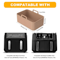 Miniatyrbilde 5 av 5: Air Fryer Silikonform, Rektangulær Silikonbeholder for Air Fryer, Silikonbrett for Air Fryer coff small size coffee