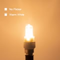 Miniatyrbild 5 av 5: 12-pack G9 Halogen Lamps 33W 230V 2800K Warm White 380lm, Clear Capsule Halogen Bulbs Dimmable, No Flicker, No Strobe