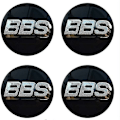 Miniatyrbilde 1 av 4: BBS Hjulsentermerker Emblem 4-pakning 65mm BBS Bilkapsel Logo Badge Sticker Auto Hjulsentermerke Nav Emblem