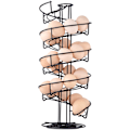 Miniatyrbild 1 av 5: Äggdispenser, äggspiral i rostfritt stål, spiraldesign, äggställ för förvaring av ca 30-36 ägg, svart Black