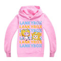 Miniatyrbilde 1 av 2: Barn Tenåring Lankybox Casual Hettegenser Langermet Hettegenser Rosa Pink 11-12 Years