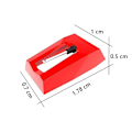 Miniatyrbilde 4 av 5: Ersättningsnåler for platespiller, rød (4 stk)