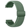 Miniatyrbilde 1 av 5: 20mm flettet Solo Loop for Garmin Vivoactive 5/3/3 Music Band Armbånd for Garmin VivoMove3/Trend/Sport Venu SQ/SQ2/2plus Rem grønn green 20mm