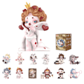 Miniatyrbillede 3 af 9: POP MART SKULLPANDA Weekly Wonderland Series Karakterfigurer Blind Box Legetøjssamling Kunstlegetøjsgave, til jul, fødselsdag (Tilfældigt en)