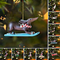 Miniatyrbilde 3 av 4: Hengende juletrepynt Dachshund Hundformede Henger for Hjemmet Juledekorasjoner Jul Nyttårspresenter Hjeminnredning